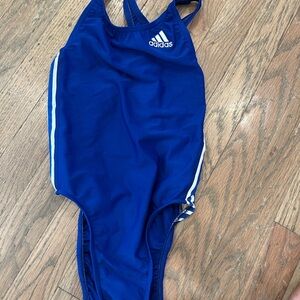 Adidas Royal Blue Swimsuit with White Accents